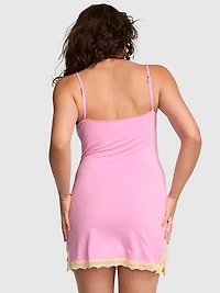 GRWPINK™ Modal Lace-Trim Slip Dress
