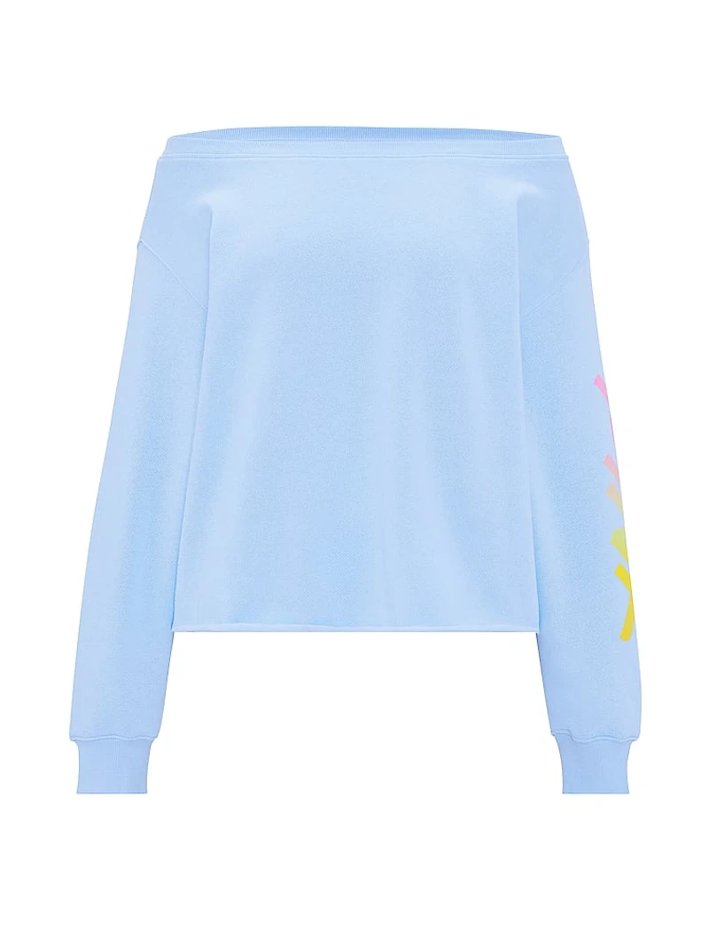 Campus Fleece™ Rib Off-The-Shoulder Sweatshirt