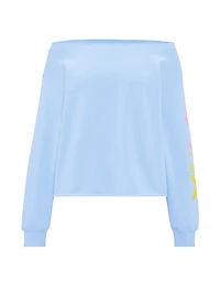 Campus Fleece™ Rib Off-The-Shoulder Sweatshirt