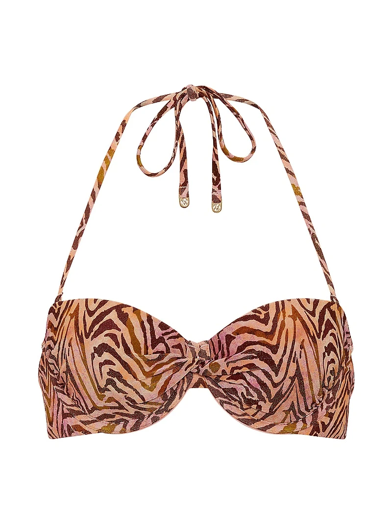 Shimmer Balconette Bandeau Bikini Top