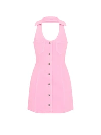PINK | Elle Denim Halter Dress