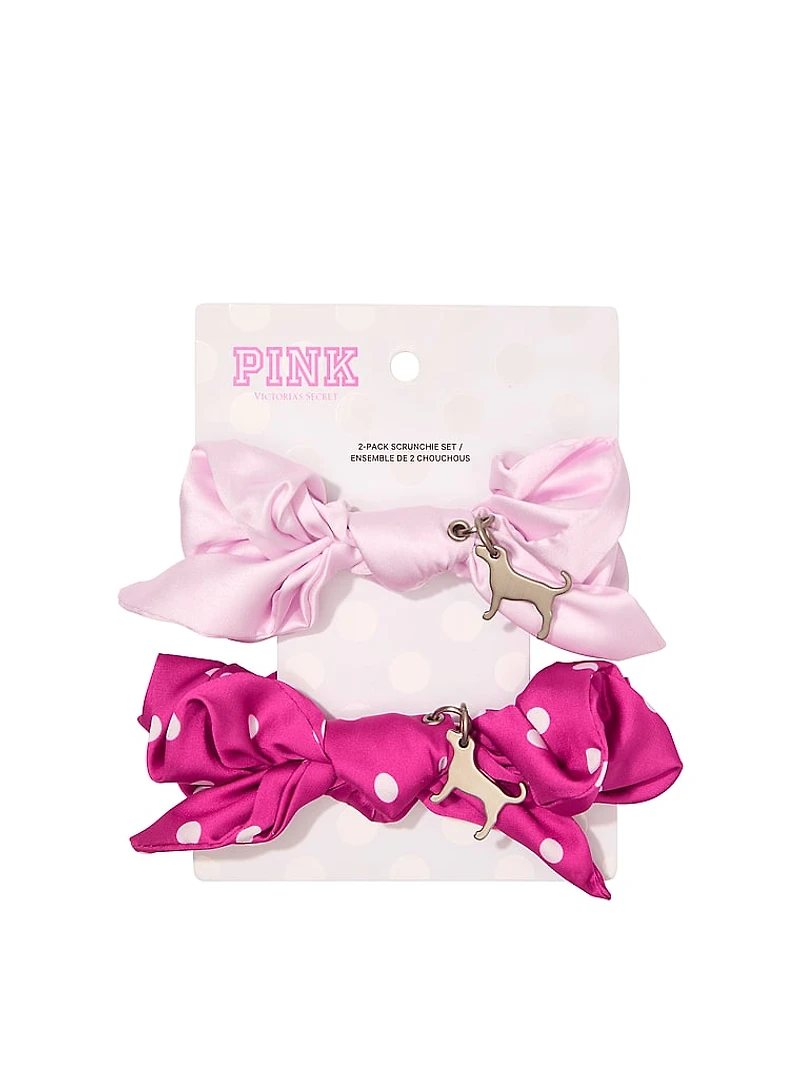 2-Pack Charm Scrunchie Set