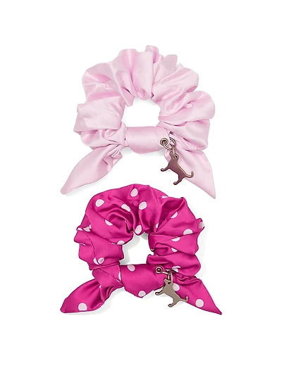 2-Pack Charm Scrunchie Set
