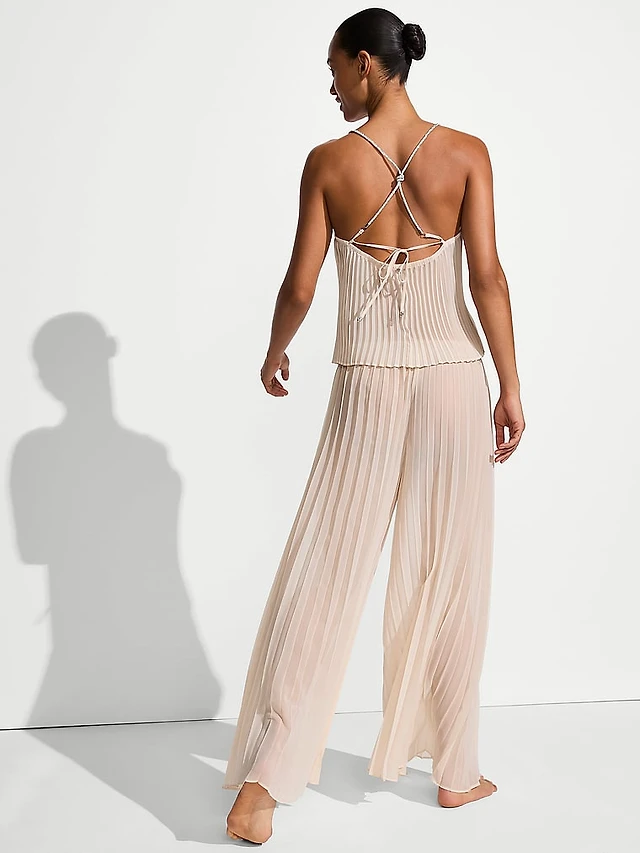 pleated chiffon dress h&m H&M Pleated Chiffon Dress