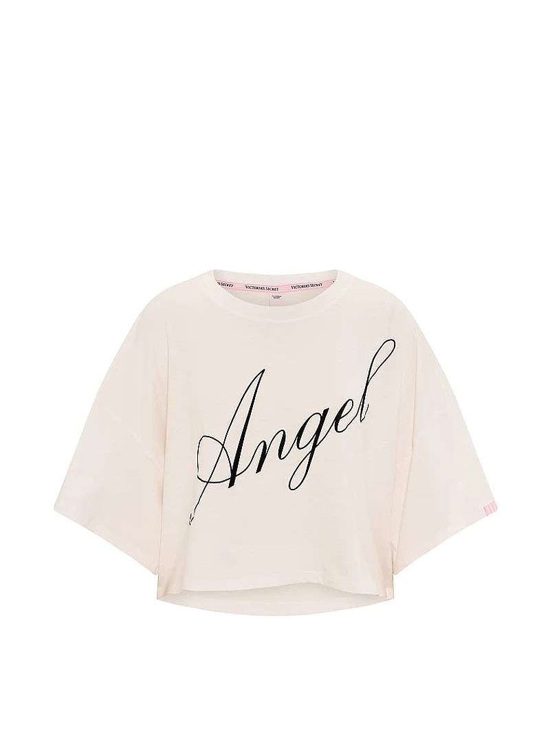 100% Cotton Oversized Crop Tee
