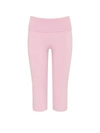 PINK | Elle Knit Foldover Capri Pants