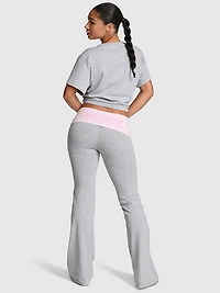 PINK | Elle All-Day Cotton™ Foldover Flare Leggings