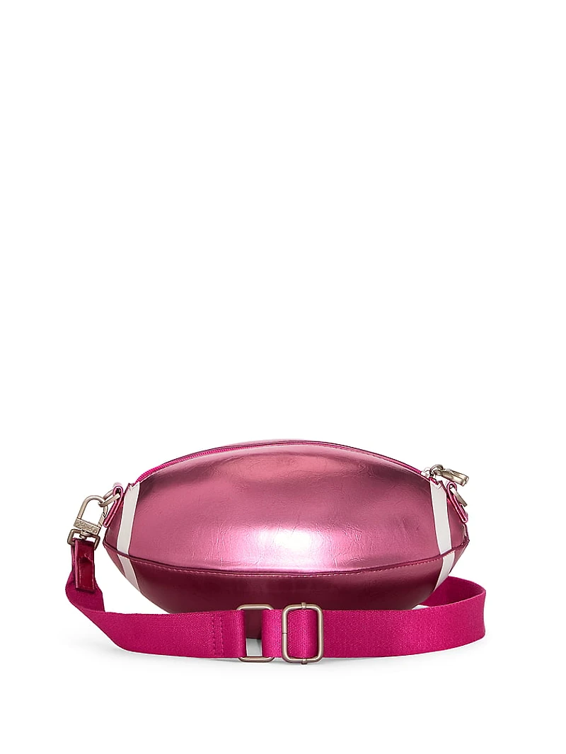 Metallic Football Crossbody Bag