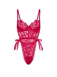 Wicked Unlined Lace Teddy
