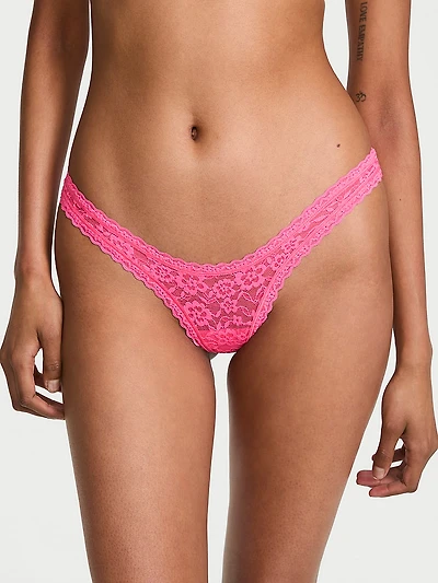 Lace Ultra-Mini Scoop Thong Panty
