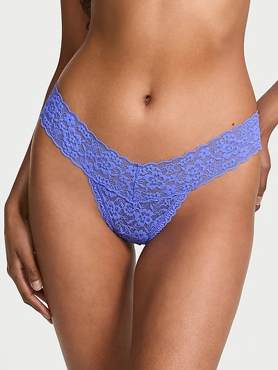 Lace Side Lace-Up Thong Panty