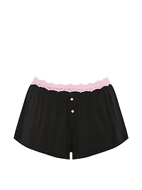 Pointelle Micro Pajama Shorts