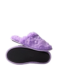 Faux-Fur Closed-Toe Slippers