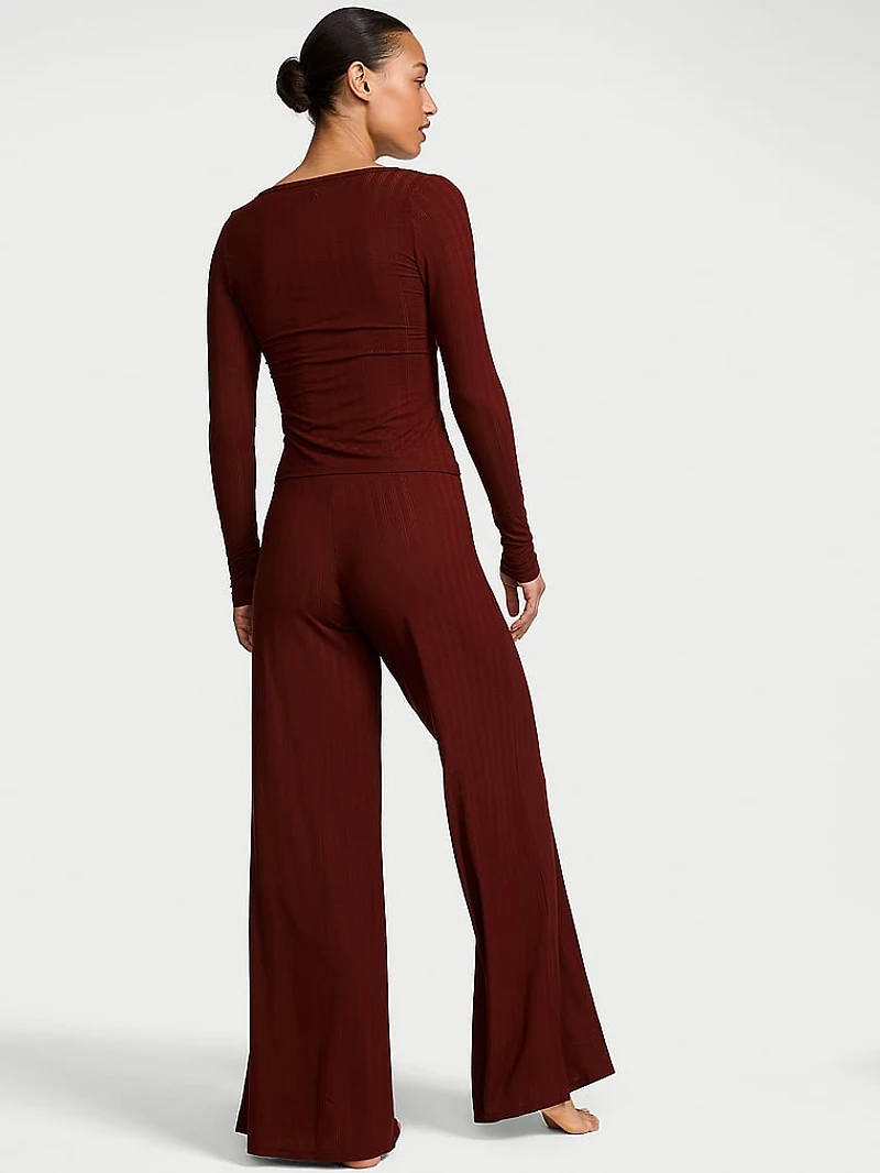 SoSoft™ Modal Ultra-Fine Henley Top & Pant Set