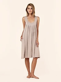 Kate Modal Pleat Front Midi Length Nightie