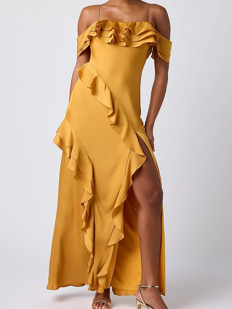 Aviva Off the Shoulder Maxi Dress
