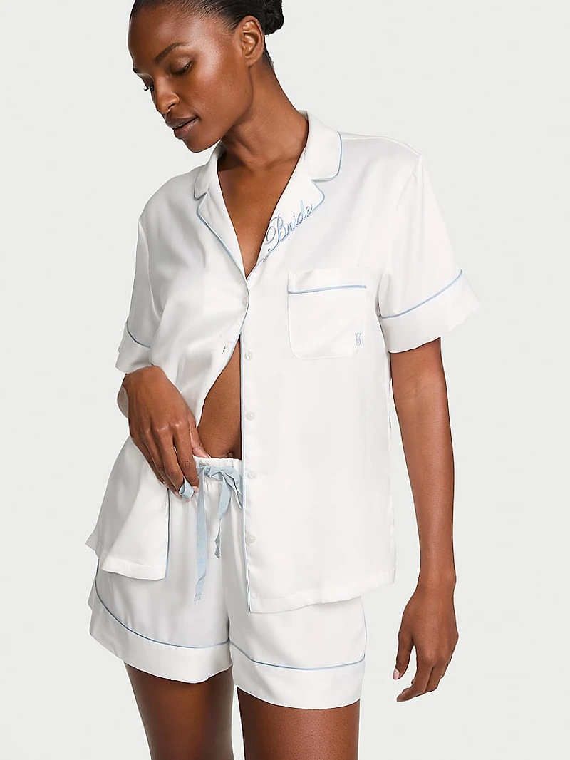 Signature Satin Bridesmaid Short Pajama Set