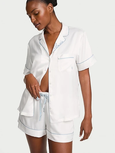 Signature Satin Shine Short Pajama Set