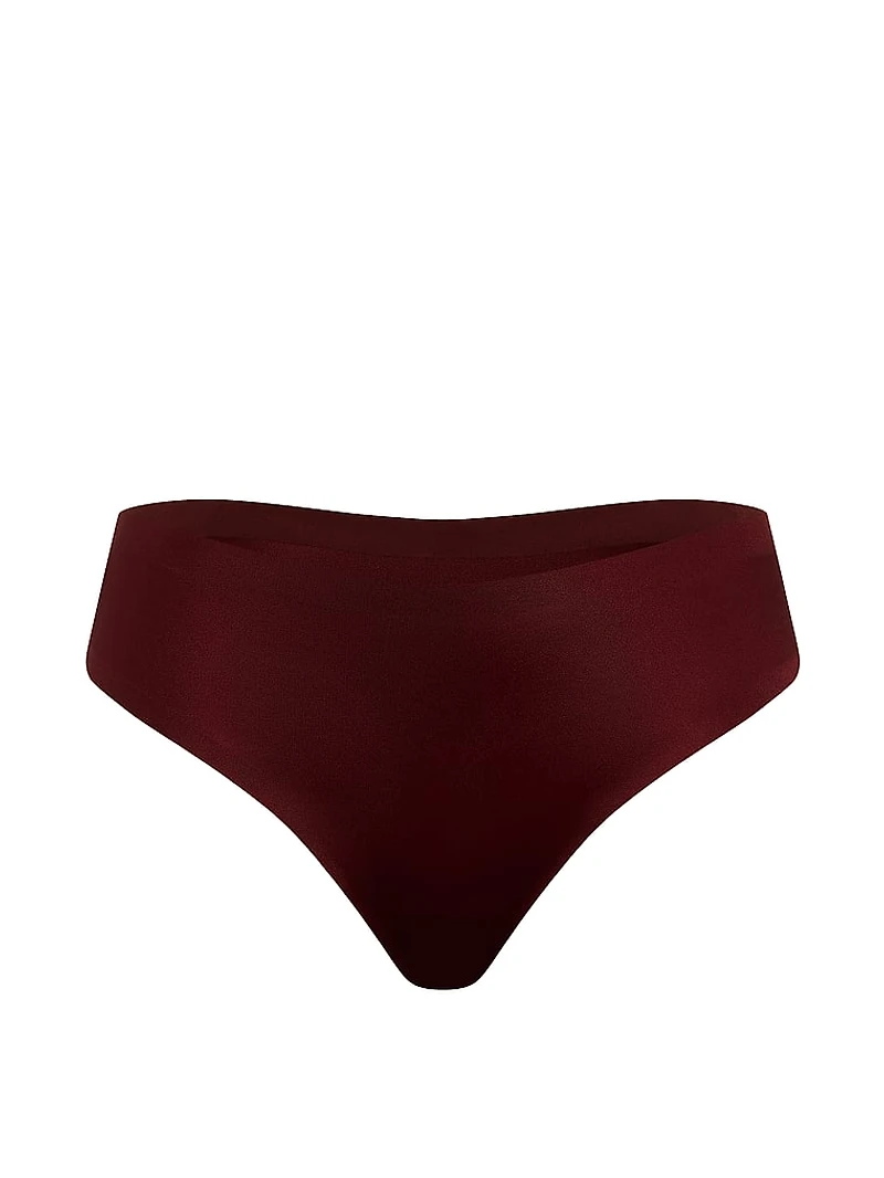 No-Show High-Shine Mid-Rise Thong Panty