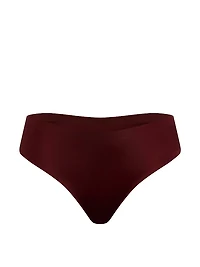 No-Show High-Shine Mid-Rise Thong Panty