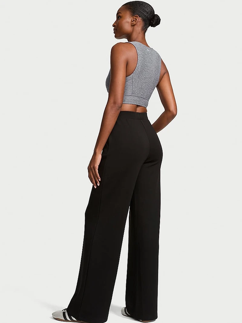 Featherweight Knit Wide-Leg Pant