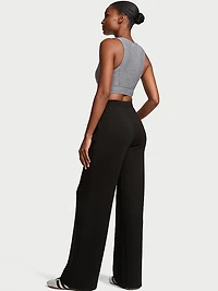 Featherweight Knit Wide-Leg Pant