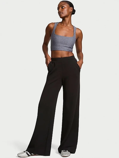 Featherweight Knit Wide-Leg Pant