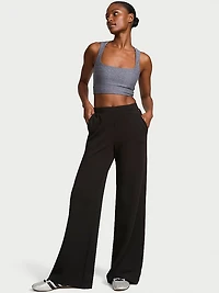 Featherweight Knit Wide-Leg Pant