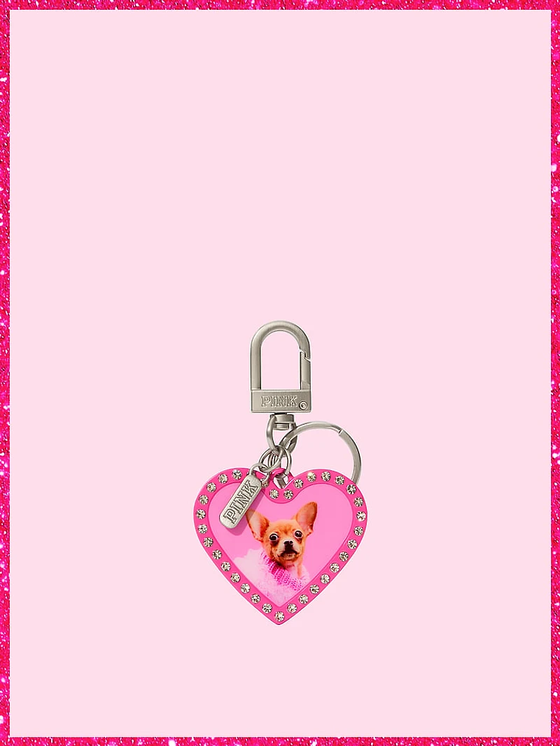 PINK | Elle Micro Dog Keychain Charm