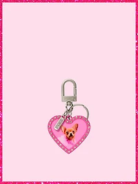 PINK | Elle Micro Dog Keychain Charm