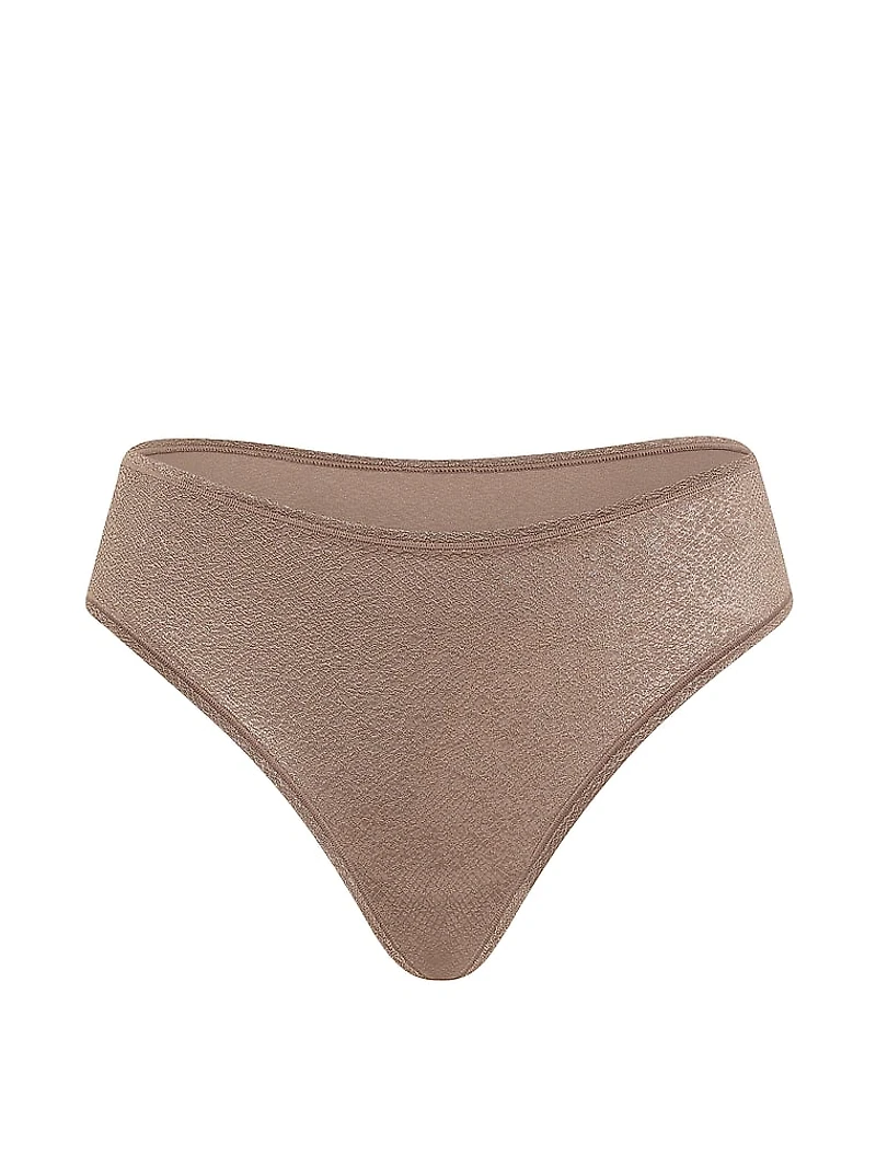 No-Show Mid-Rise Thong Panty