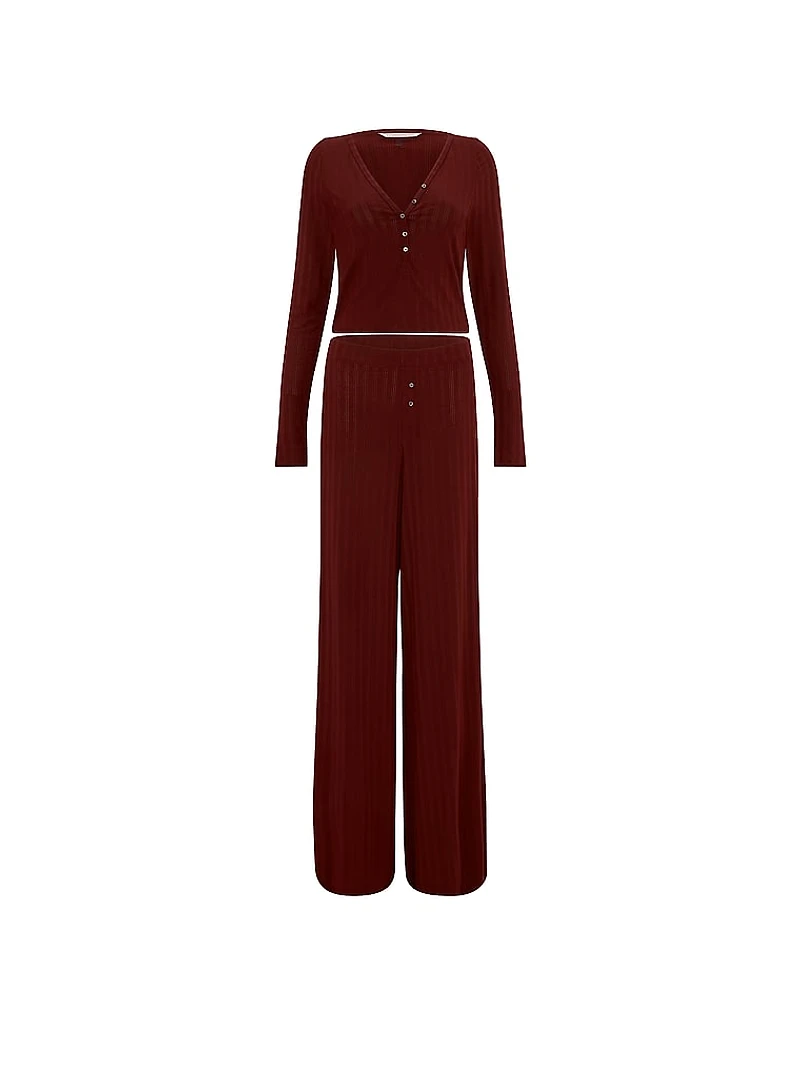 SoSoft™ Modal Ultra-Fine Henley Top & Pant Set