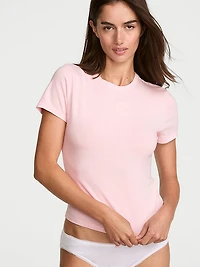 Stretch Cotton Fitted Tee