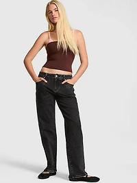 Low-Rise Boyfriend Jeans