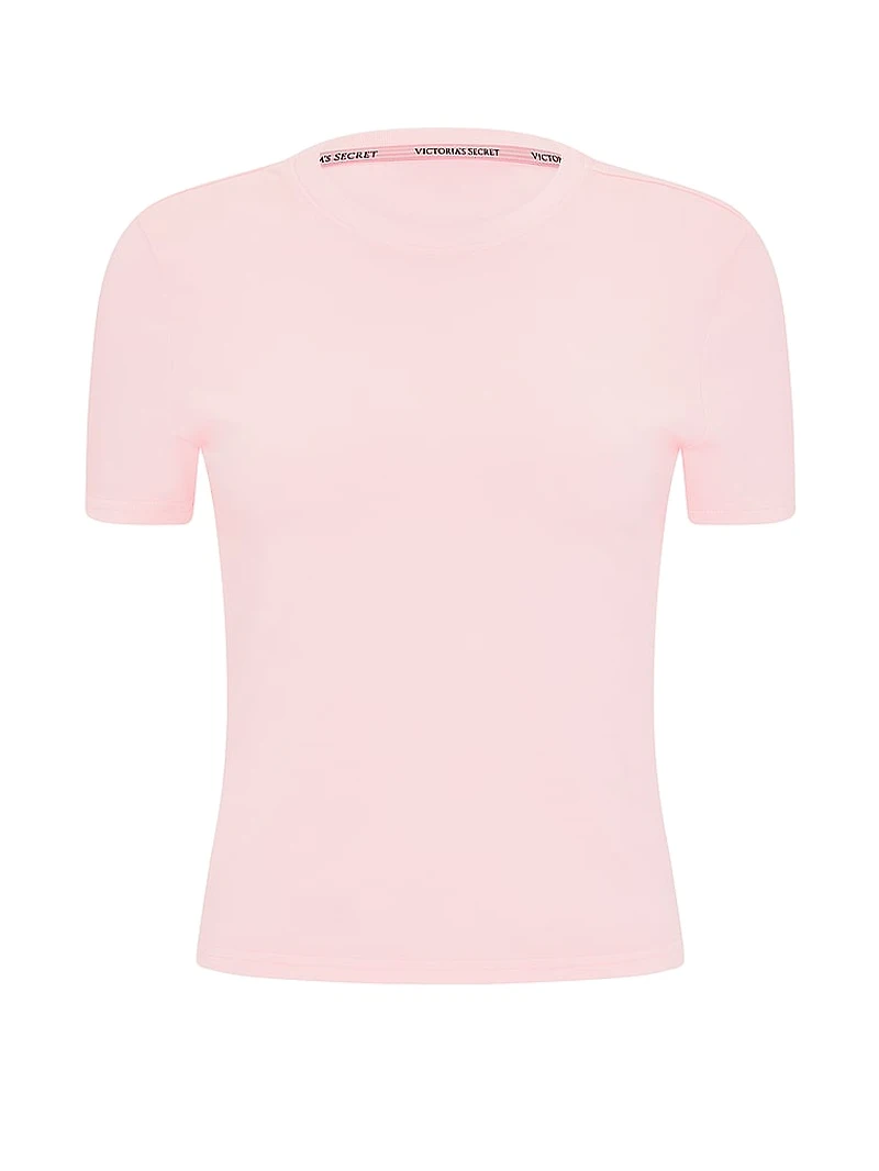 Stretch Cotton Fitted Tee