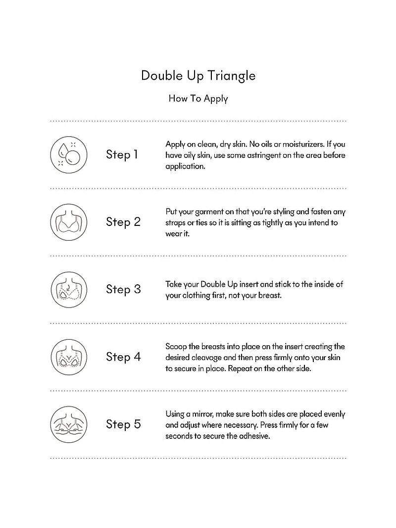 Reusable Double Up Triangle Push-Up Pads