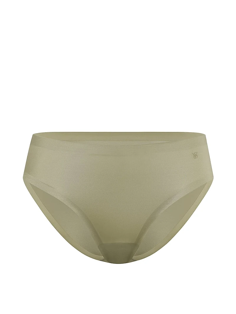 No-Show Snake Jacquard Mid-Rise Bikini Panty