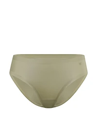 No-Show Snake Jacquard Mid-Rise Bikini Panty