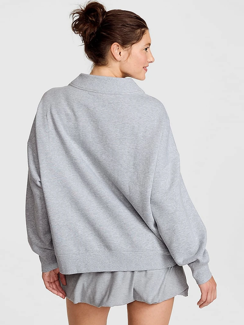 Campus Fleece™ Oversized Mock-Neck Sweatshirt