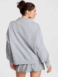 Campus Fleece™ Oversized Mock-Neck Sweatshirt