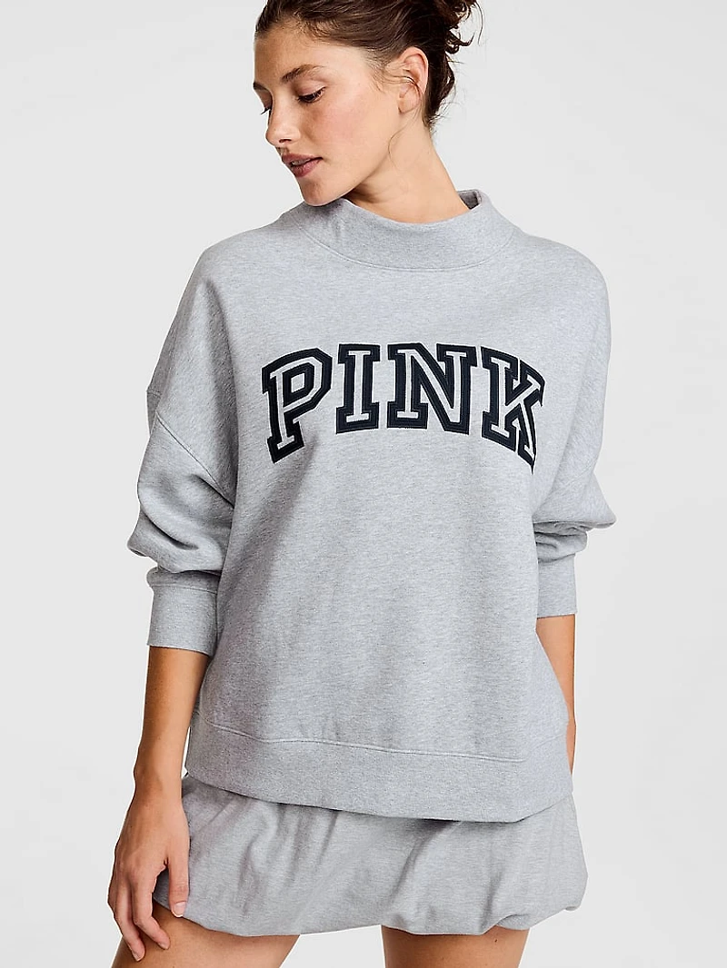 Campus Fleece™ Oversized Mock-Neck Sweatshirt