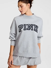 Campus Fleece™ Oversized Mock-Neck Sweatshirt