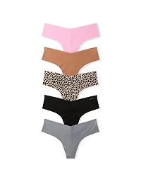 5-Pack No-Show Thong Panties