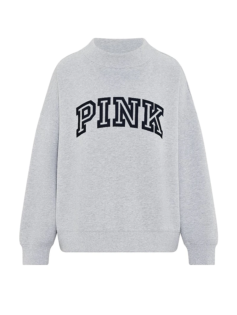 Campus Fleece™ Oversized Mock-Neck Sweatshirt