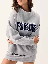 Campus Fleece™ Oversized Mock-Neck Sweatshirt