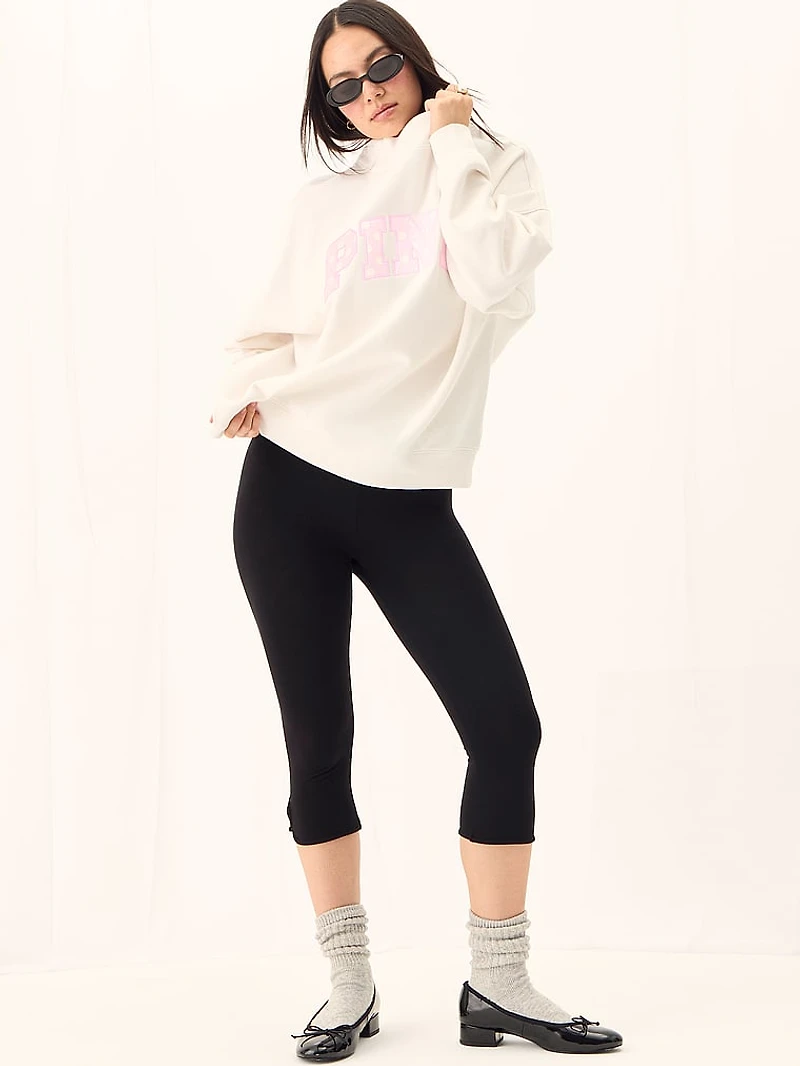 Campus Fleece™ Oversized Mock-Neck Sweatshirt
