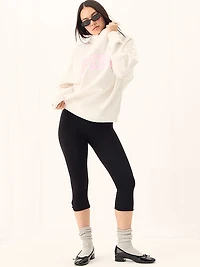 Campus Fleece™ Oversized Mock-Neck Sweatshirt