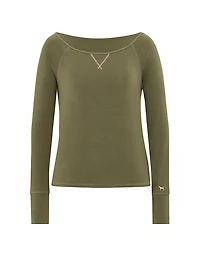 24/7 Lounge Modal Oﬀ-The-Shoulder Top