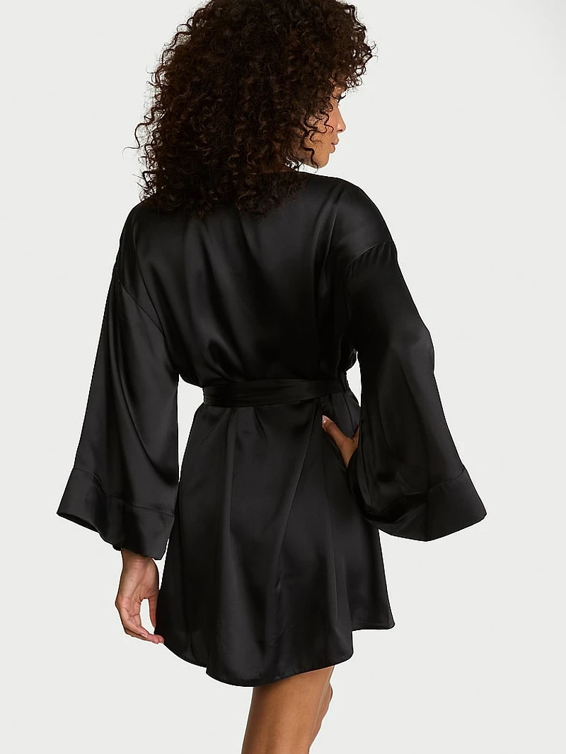 Satin Short Robe