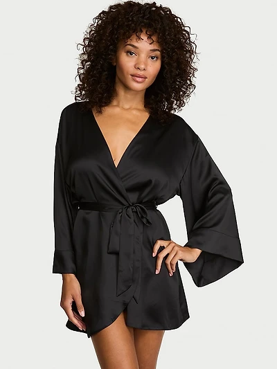 Satin Short Robe